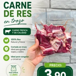 Carne de res ( en Trozos) 1 libra