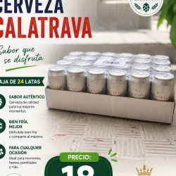 Caja de Cerveza Calatrava – Pack 24 latas (330ml)   