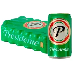 Cerveza Presidente – Pack de 24 latas (330 ml c/u)   
