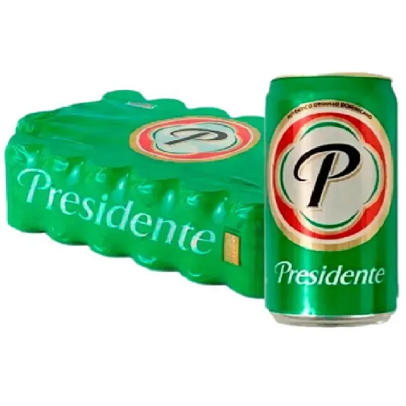 Cerveza Presidente – Pack de 24 latas (330 ml c/u)   