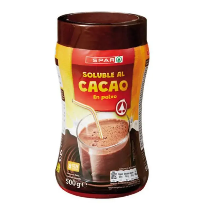  Chocolate en polvo soluble SPAR 500g  - 🍫 