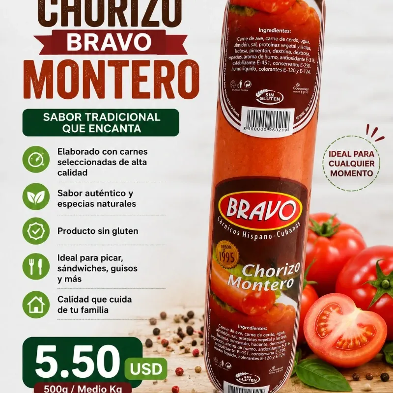 Chorizo Bravo Montero -500g-