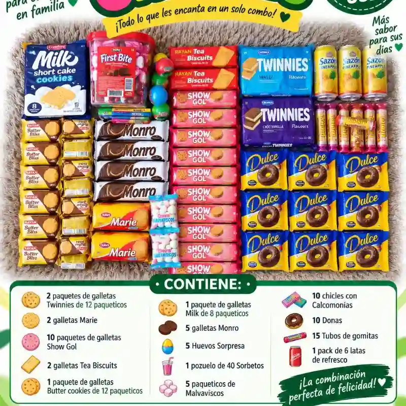Combo de Chuches 🍥🥮🍡🍩