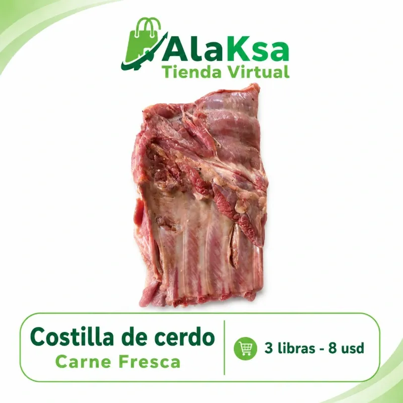 Costilla de cerdo «Carne Fresca» 3 libras
