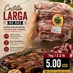 Costilla Larga de Res - 1kg/2.2lb-