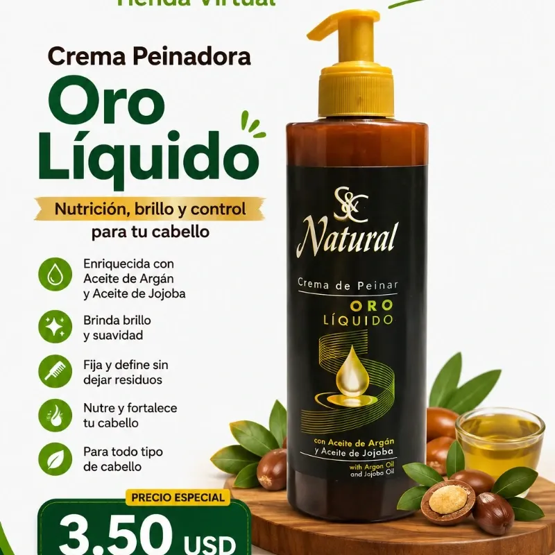 Crema Peinadora Oro líquido 380g