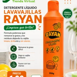 Detergente Líquido Lavavajillas - Rayan - 300g -