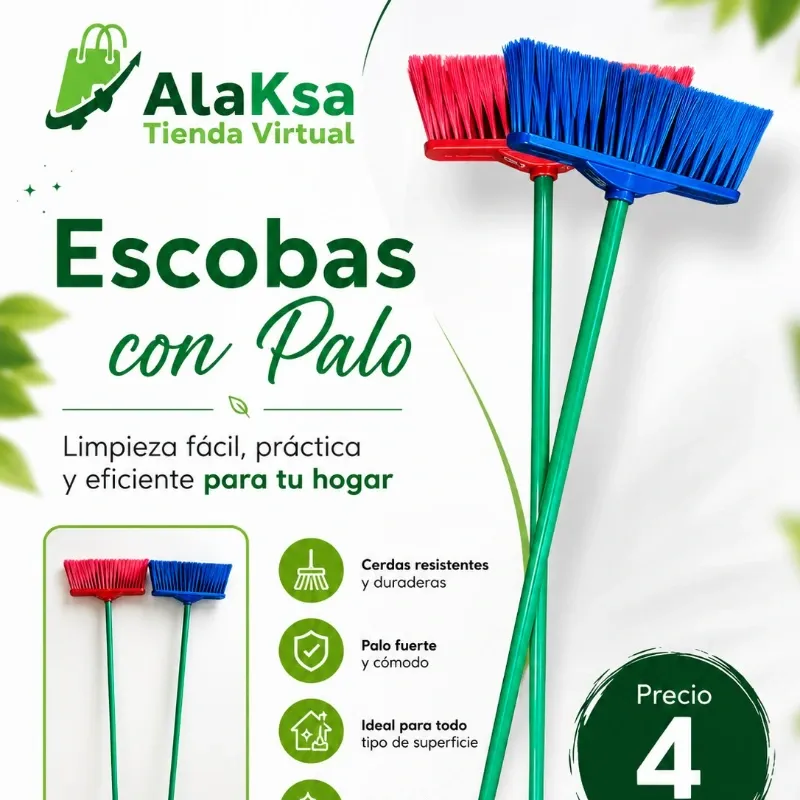 🧹- Escobas con Palo