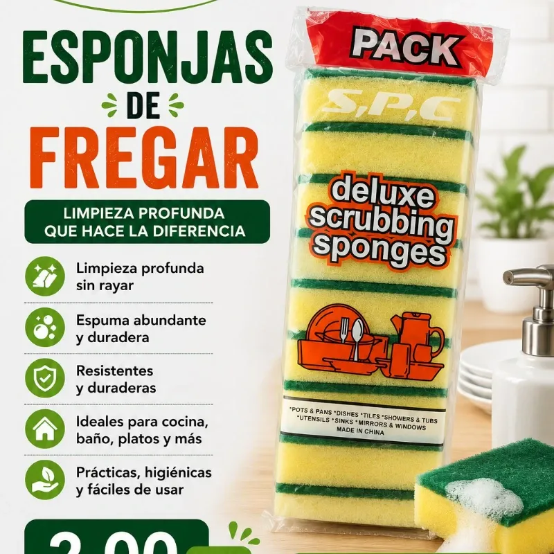 🧽 - Esponjas de fregar- Paquete de 10-