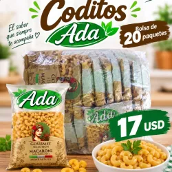 Paca de 20 bolsas de Coditos - 1kg c/u -