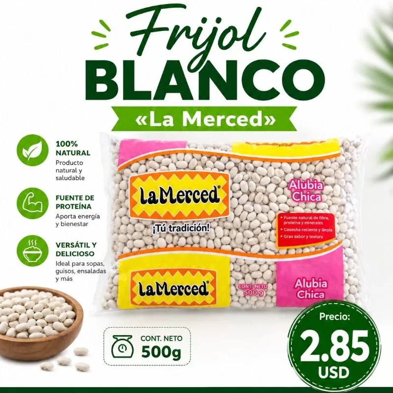🫘 Frijol Blanco «La Merced» 500g -