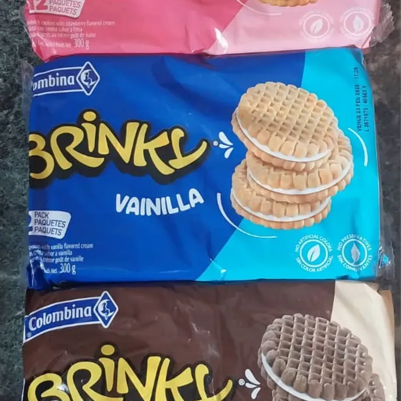 Galletas Brinky – Paquete con 12 paqueticos individuales   
