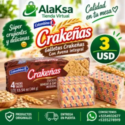 Galletas Crakeñas - Con Avena Integral -