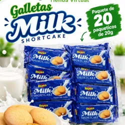 Galletas Milk - Paquete de 20 paqueticos - 400g