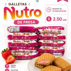 Galletas Nutro ( Pack de 10) - Fresa 🍓