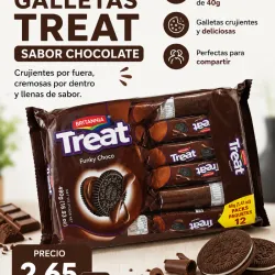 Galletas Treat - Trae 12 paquetes de 40g - Chocolate