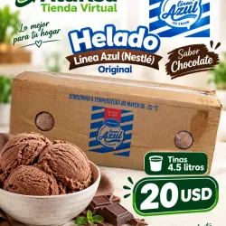 Helado Sabor Chocolate-Línea Azul «Nestlé» 4.5 litros