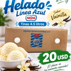 Helado Sabor Vainilla -Línea Azul «Nestlé» 4.5 litros