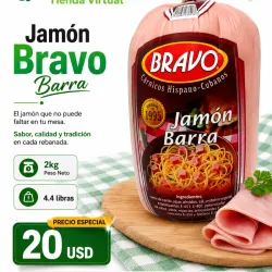 Jamón Bravo Barra 2kg/4.4 lb