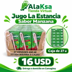 Jugo La Estancia- Sabor Manzana 🍎- Caja de 27u -