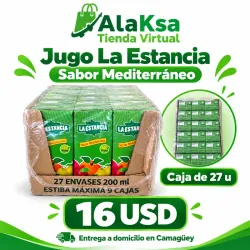 Jugo La Estancia - Sabor Mediterráneo - Caja de 27u -