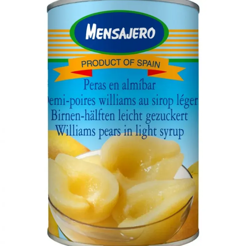 Lata de Mitades de pera en Almibar 