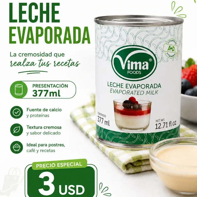 Leche Evaporada 377ml - Vima-