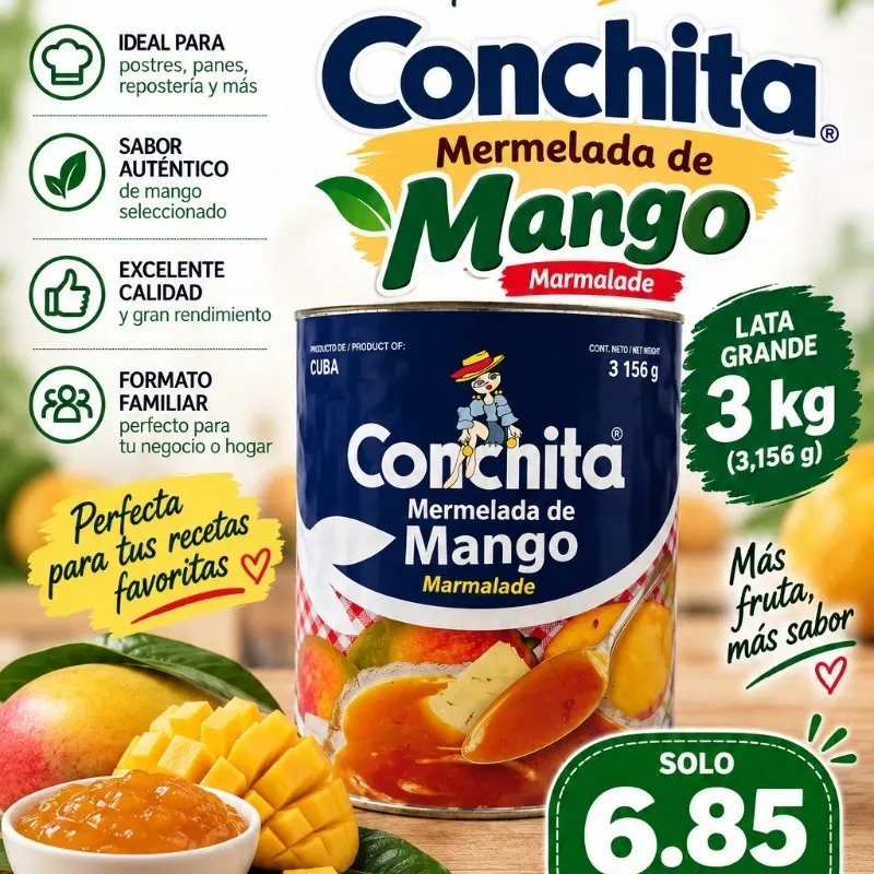 Mermelada de Mango - Lata grande de 3kg -
