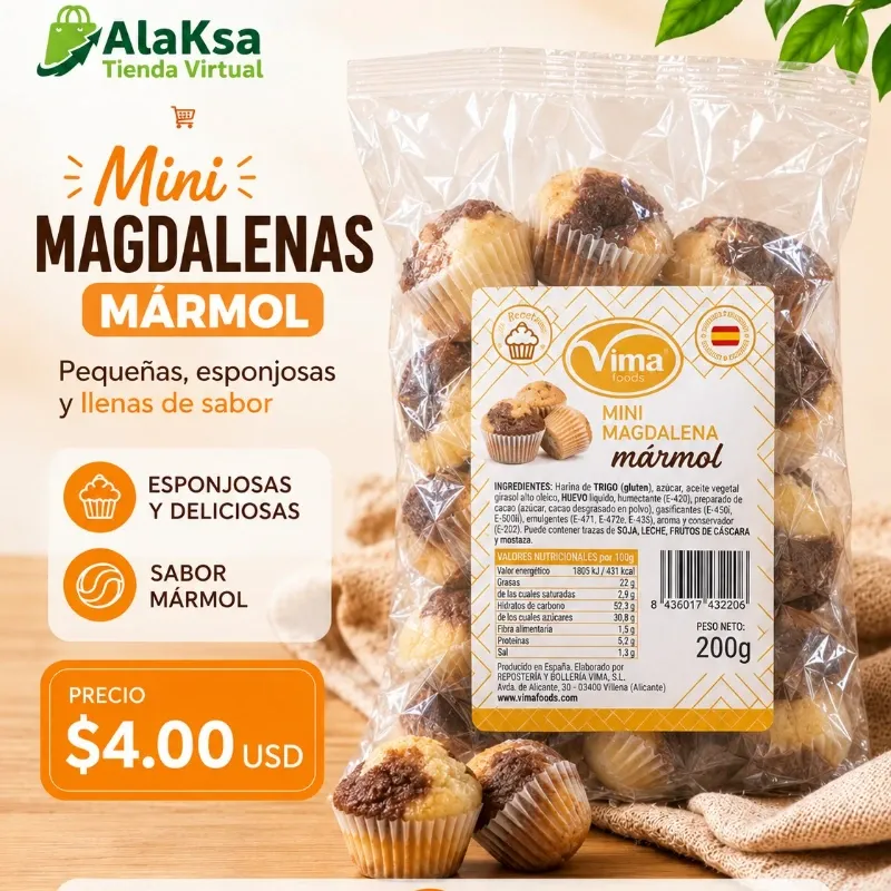 Mini Magdalenas Mármol-