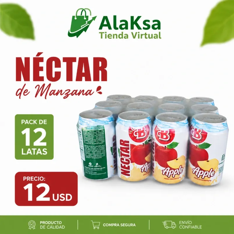 🍎Pack de 12 latas de Néctar de Manzana -