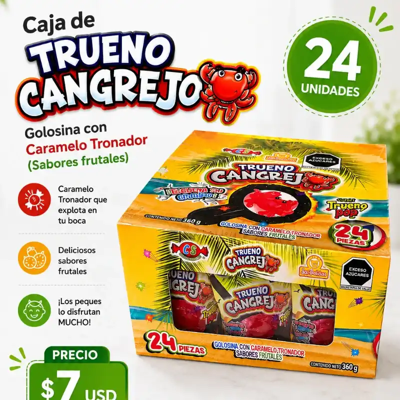 📦- Caja de 24 Cangrejos Trueno -