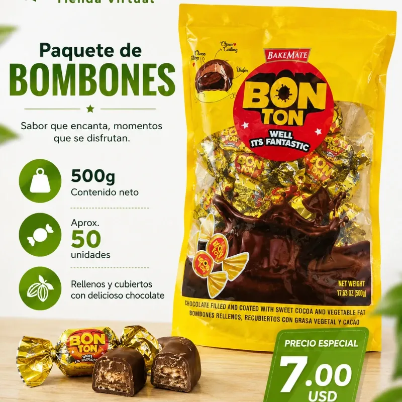 🍫- Paquete de 50 Bombones