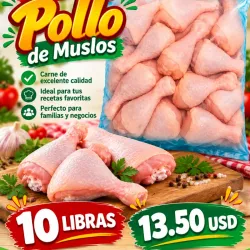 🍗- Paquete de muslos de pollo -10lb -
