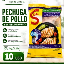 Pechuga de pollo deshuesada - 1kg/2.2lb -