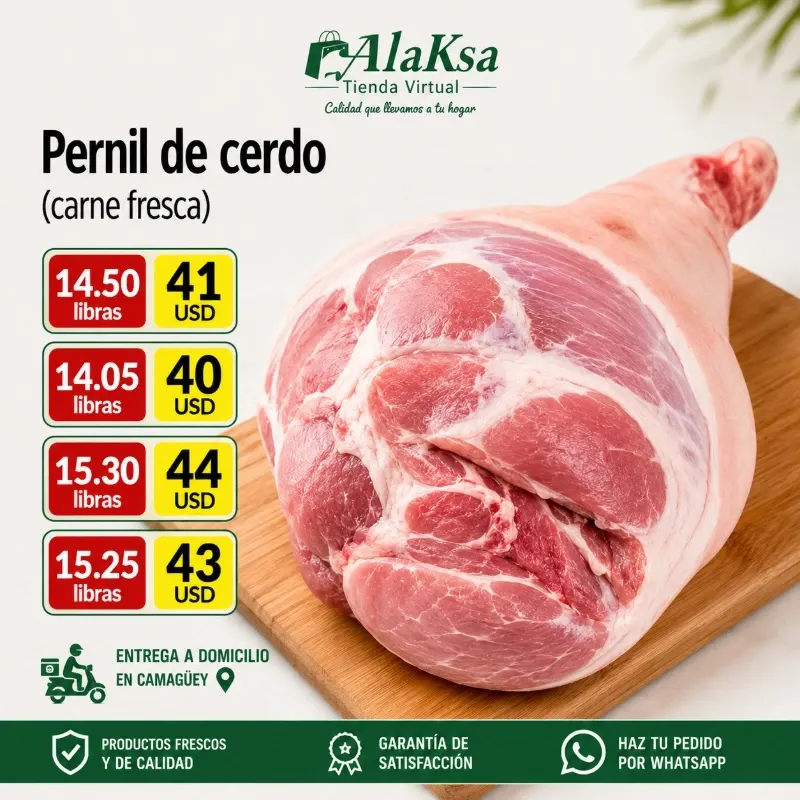 Pernil de cerdo 🐷- Carne fresca - 14.50lb