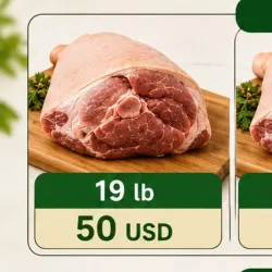 Pernil de cerdo 🐷- Carne Fresca- 19.75 lb