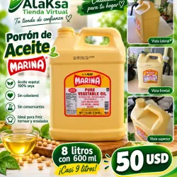 Porrón de Aceite - 8lt con 600ml -