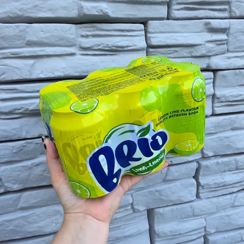 🧃 Refresco Brío Limón – Pack de 6 latas (330ml) -