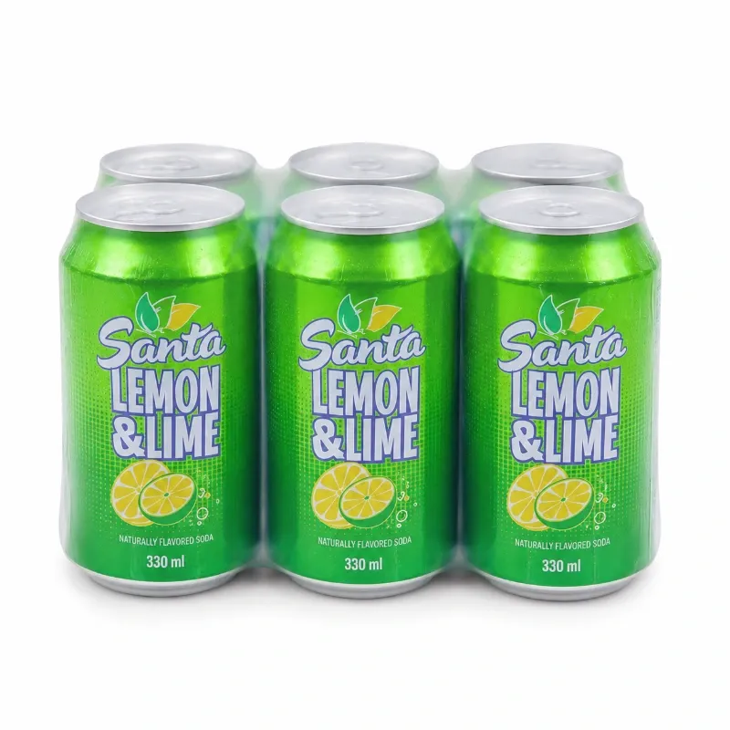 🧃 Refresco Santa Limón – Pack de 6 latas (330ml) -