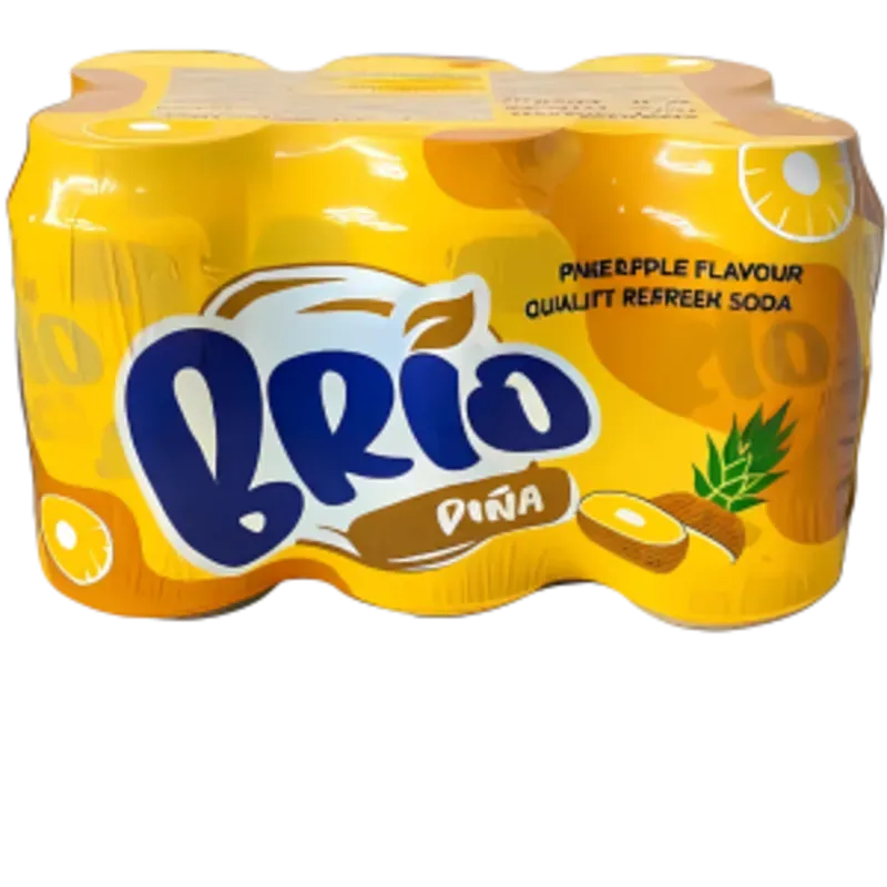 🧃 Refresco Brío Piña – Pack de 6 latas (330ml)  - 