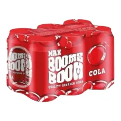 🧃 Refresco Boom Cola – Pack de 6 latas (330ml)  -