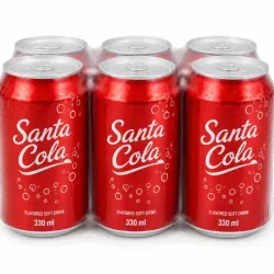 🧃 Refresco Santa Cola – Pack de 6 latas (330ml)  -