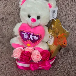 🎁 Regalo con Peluche y bombones Ferrero Rocher