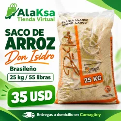 🌾Saco de Arroz Brasileño -25kg/55lb- Don Isidro