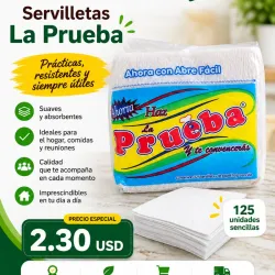 Servilletas ( 125 hojas sencillas ) -