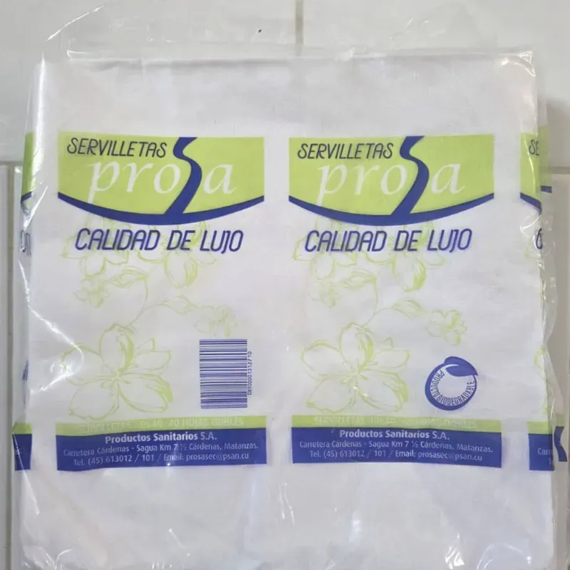   Servilletas Prosa – 40 hojas dobles de 40 x 40 cm  - C