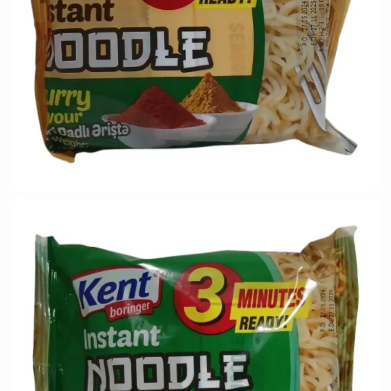 Sopas Instantáneas Pollo, Vegetales y Curry