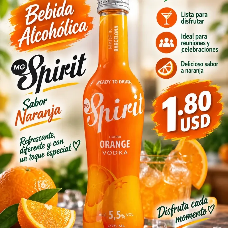 Spirit (Bebida Alcohólica) - Sabor Naranja