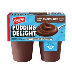 🍮 Sunny's Pudding Delight – Chocolate Pack de 4 -