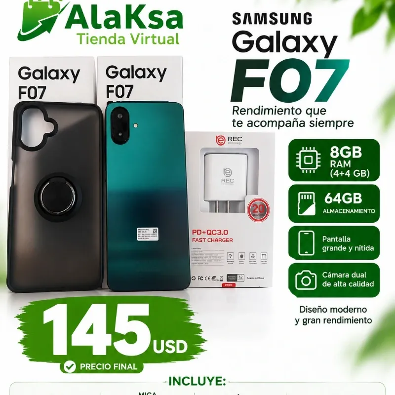 Teléfono Samsung F07 «64GB Almacenamiento»